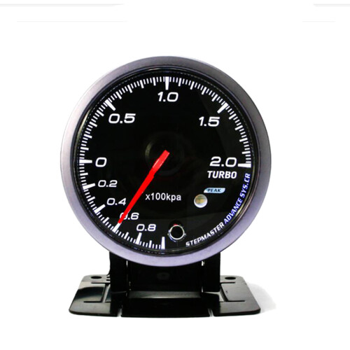 Novo manómetro de pressão de vácuo de turbo boost LED de 12V 2. 5 polegadas 60MM para automóveis de corrida 2