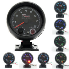 Uusi 3.75 tuuman 95 mm LED-tachometrin mittari 0-8000 RPM 7 väriä vaihtava valo