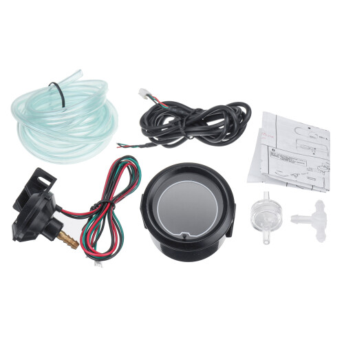 Novo manómetro digital LED de turbo boost de 2 polegadas (52mm) com 7 cores pressão de vácuo até 35 Psi. 1