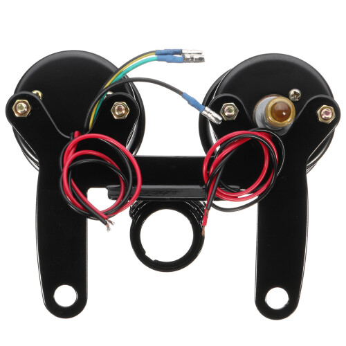 New Universal LED Motorcycle Black Tachometer+Odometer Speedometer Gauge w/ Bracket 2