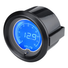 Neues 12 V 2 Zoll 52 mm 7-Farben LCD Elektronisches Digital-LED Spannungsmessgerät