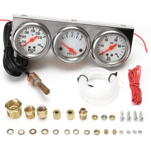 Nuevo conjunto completo de medidor universal de 2. 27 pulgadas para temperatura del agua voltaje presión de aceite con panel