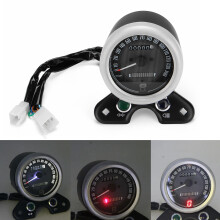Nueva exhibición de accesorios Cargador USB Velocímetro Medidor de aceite Luz de señal LED Motocicleta Multifunción Retro Odómetro