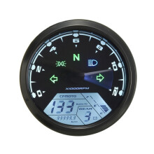 Nieuwe 12000RMP LCD Digitale Snelheidsmeter Odometer Motorfiets 1 - 4 Cilinders
