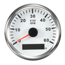 Nieuwe 12V 24V 85 mm 0 - 6000 RPM Bootmeter Toerenteller Urenmeter