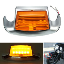 Nieuwe Voorste Spatbord Tip Licht Met Amber Lichtlens Voor Harley Davidson FLT FLHR FLSTC FLSTN