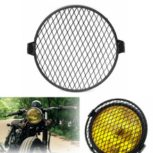 Nieuwe 6,4 inch 16 cm Universele Retro Motorfiets Koplamp Masker Deksel Grill Rond
