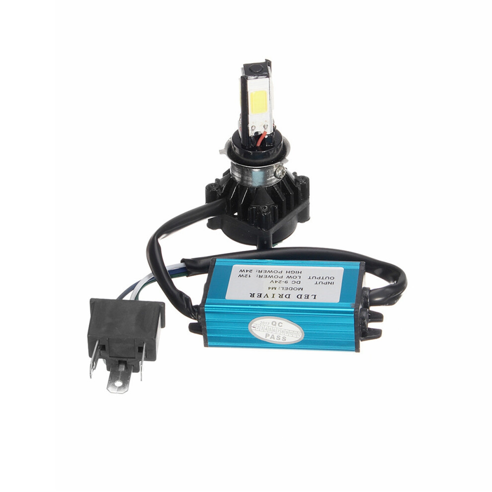 36W 3400Lm Cob H4 Hi/Lo Led Motorcycle Head Bulb Lamp H6 Ba20d Motor Light 762179052814