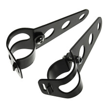 Nieuwe 28mm-43mm Motorfiets Koplamp Bevestigingsbeugel Motorfiets Versteller Voorvork Bevestigingsklem Zwart