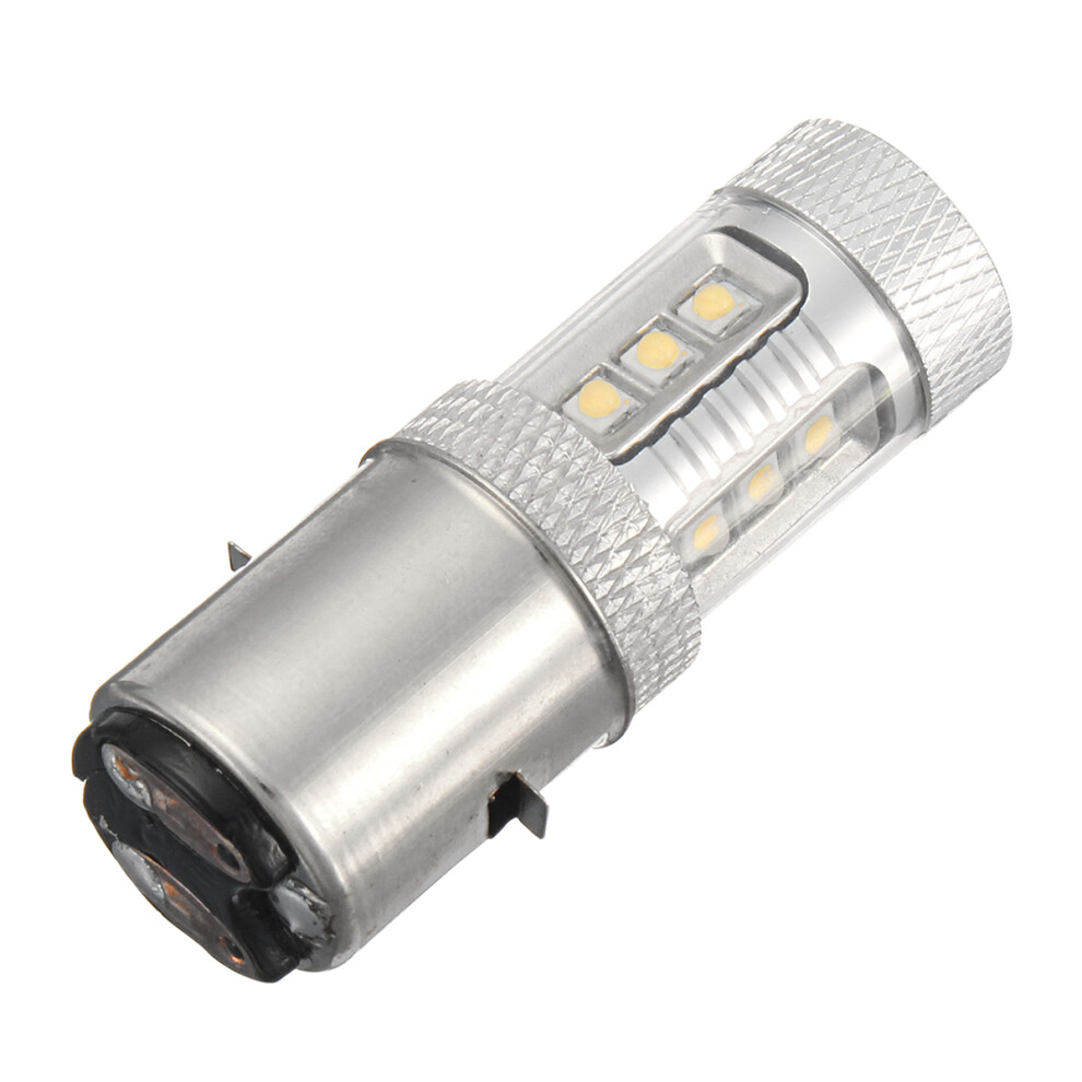 12V Ba20d H6 16Led Motorcycle Moped Atv Headlight Lamp Bulb 762179033554