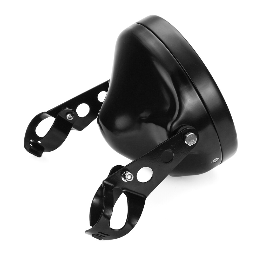 New 7Inch Motorcycle Round Led Headlights Housing Bucket W/Bracket Universal 762179095972