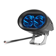Neue 9–60 V DC 20 W blaue wasserdichte LED-Scheinwerfer Edelstahl Gabelstapler Warnlampe