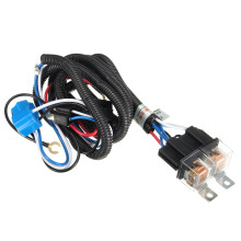 Nieuwe 12V 7 inch H4 Koplamp 2 Koplamp Relais Bedrading Harness Licht Socket Plug Connector