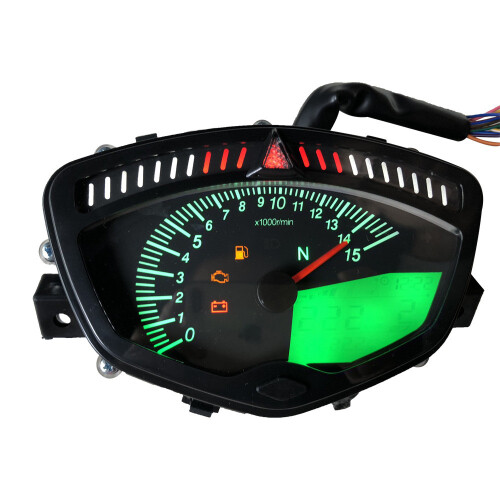 New Motorcycle Modified Tachometer LCD Seven Color Backlight Adjustable Speedometer For Yamaha 1