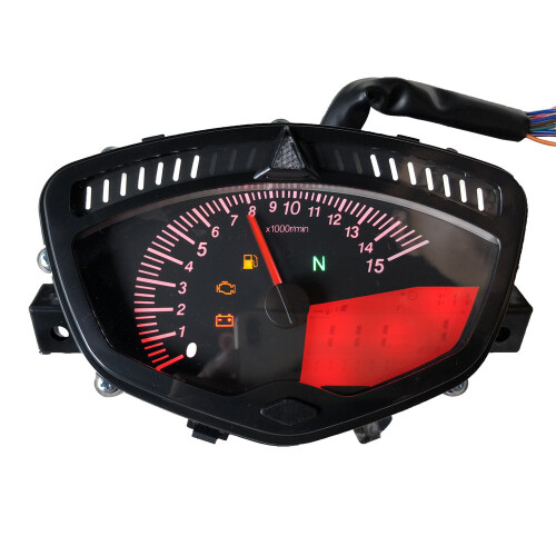 New Motorcycle Modified Tachometer LCD Seven Color Backlight Adjustable Speedometer For Yamaha