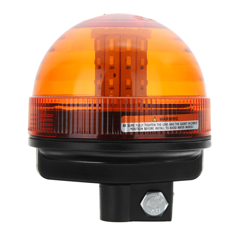 New 12V-24V Led Rotating Flashing Beacon Tractor Warning Signal Amber/Light 762179071785