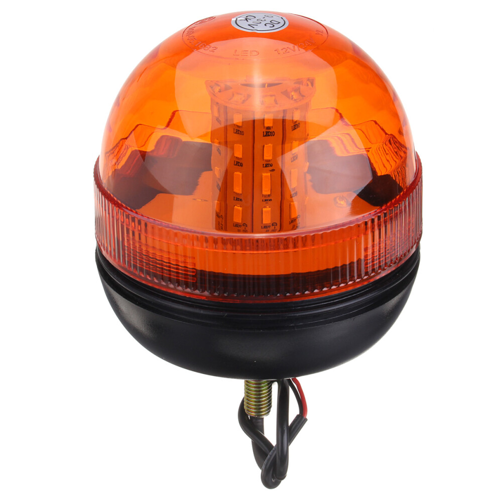 New 12V-24V Led Rotating Flashing Beacon Flexible Tractor Warning Signal Amber/Light 762179079804