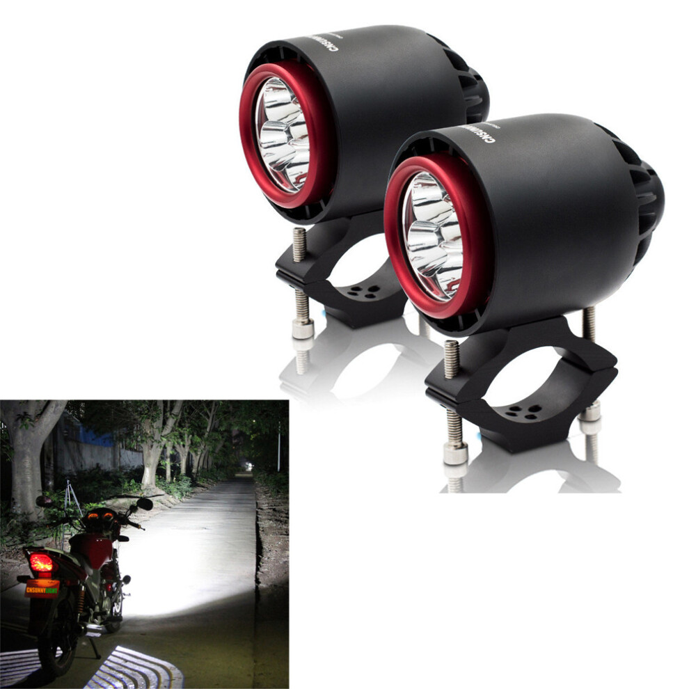 New Cnsunny 3400Lm 20W 6000K Ip67 Motorcycle Turbo Led Headlights Flash Strobe Light 762179097808