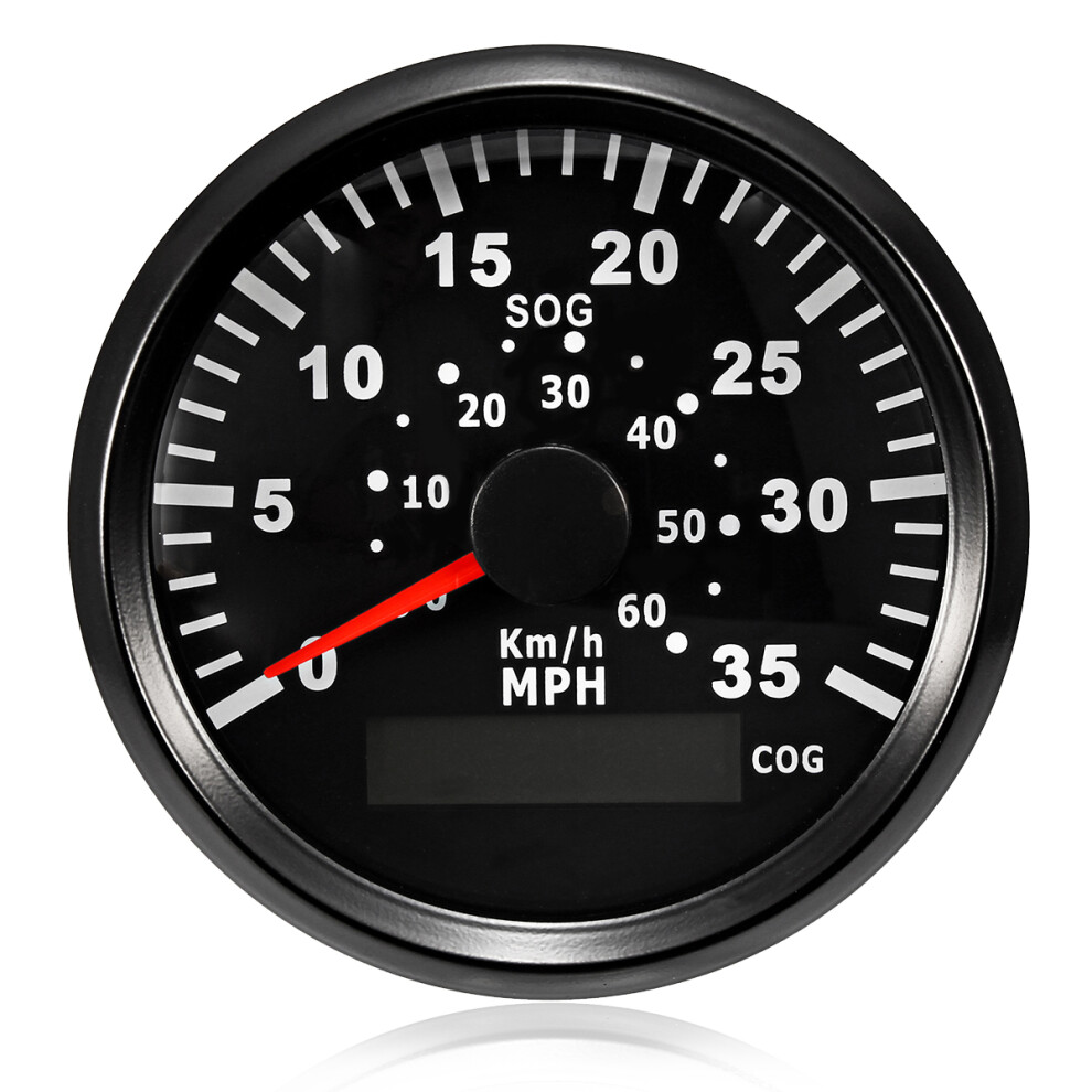 New 85Mm 60Km/H 35Mph Gps Speedometer Gauge Odometer 35Mph Stainless Steel Motorcycle Car Truck Boat 762179094616