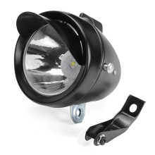 Neue Retro Vintage Klassische Metall Fahrrad LED Scheinwerfer Front Nebelscheinwerfer Lampe Schwarz
