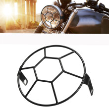Nieuwe 5,75'' Universele Motorfiets Voetbal Grill Cover Koplamp Beschermer Voor Harley Cruiser