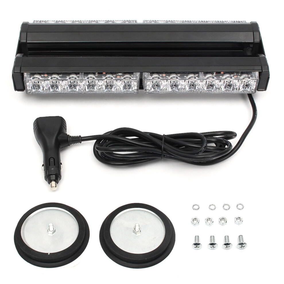 New 13 72W 24Led Motorcycle Car Truck Roof Construction Warning Signal Strobe Flash Bar" Amber/Light 762179089414