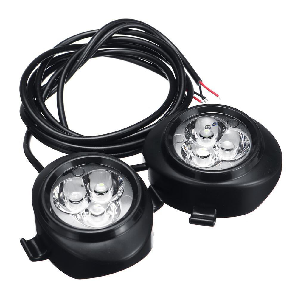 Nuovo Faro Ausiliario Led 12V 6LED 7000K IP67 Per Moto, Luci Anteriori Per Forcella, Barra Di Protezione, Supporto In Gomma.-image