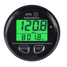 Nieuwe 60 mm GPS Snelheidsmeter Gauge Odometer LCD Digitaal Stofdicht Kmh Voor Auto Motor ATV Marine Boot Vrachtwagen