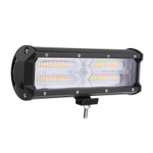 Neue 9-Zoll 48 LED DC9–32 V 144 W 14400LM 6500–7000k IP68 Scheinwerfer Weiß & Gelbes Stroboskoplicht
