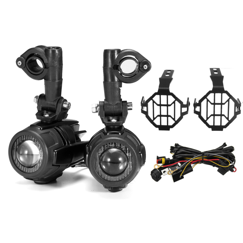 Sencond Generation Led Auxiliary Fog Spot Lamp Aluminum Alloy With Protector Guard Cover Harness For Bmw R1200gs Adv F800g Light 762179058328