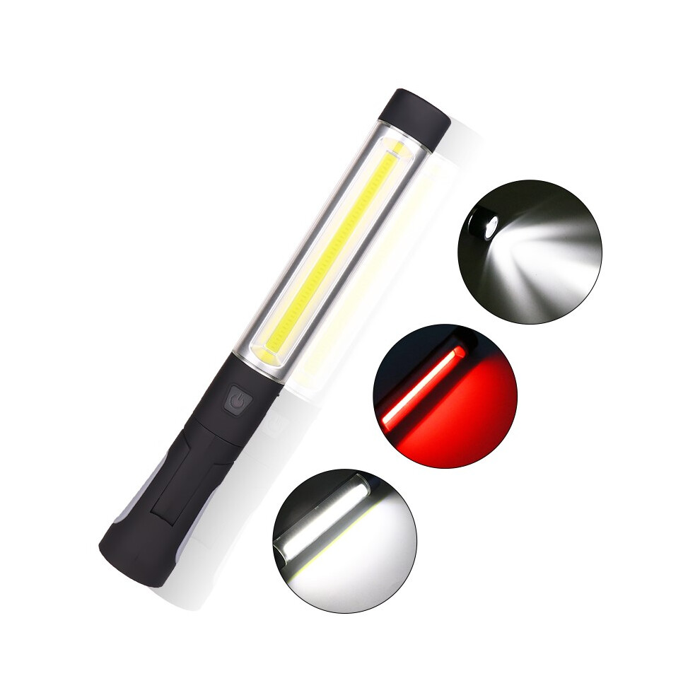 Enusic 360 Hook Rechargeable Cob Led Work Light Magnetic White Red Torch Hand Flashlight Inspection Lamp 762179048251