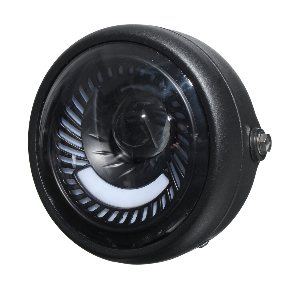 New 12V 7 Inch Motorcycle Headlights Led Retro Headlamp Angle Front Universal 762179085478