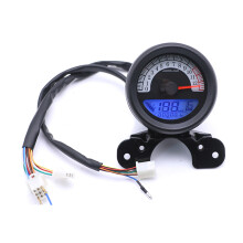 Nieuwe 12V Motorfiets LCD Digitale Snelheidsmeter Odometer Toerenteller Brandstofolie Meter Universeel