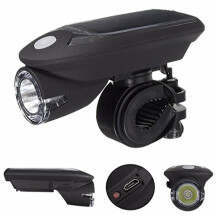 Neue Echtzeit-GPS-Scheinwerfer USB-wiederaufladbar solarbetrieben energieeffiziente LED-Frontlampe für Motorräder MTB und Fahrräder