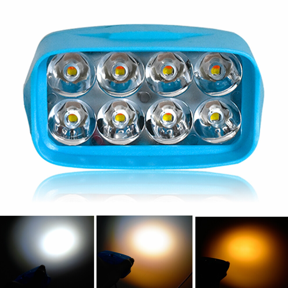 Cnsunny 3Colors In One Lamp Led Motorcycle Fog S Drl Switch Car/Pickup/Bike/4X4 Work Headlights Daytime Running Light 762179038221