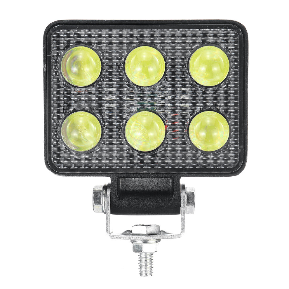 Nueva Luz De Trabajo De 3 Pulgadas 6LED 18 W 6000K LáMpara De MatríCula Luz De Trabajo Para CamióN Fuera De Carretera Tractor Luz De Foco-image
