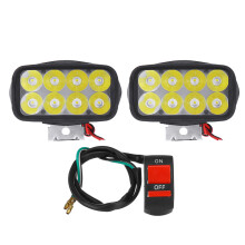Neue 12 V 12 W Motorrad LED Scheinwerfer 1200LM Scheinwerfer Super Helle Nebelscheinwerfer Wasserdichte Zusatzfahrlichter Stirnlampe mit EIN AUS