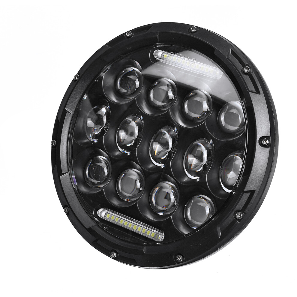New 7Inch Round Led Headlight Lamp Drl Hi/Lo Beam For Jeep/Jk Tj/Lj/Cj Black/White 762179094807