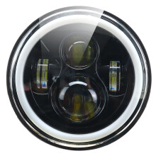Uusi 5.75 pyöreä LED-ajovalo sininen halo rengas enkelin silmät Jeep Wrangler JK TJ LJ CJ