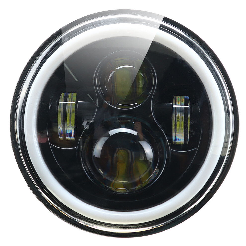 New 5.75 Round Led Headlight Halo Ring Angel Eyes For Jeep Wrangler Jk Tj Lj Cj" Blue 762179086642