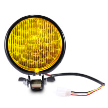 12 V 55 W Motorrad LED Frontscheinwerfer Universell Hoch-Niedrig Strahl Amber Motorrad Retro Scheinwerfer Rund Vintage Spotlight
