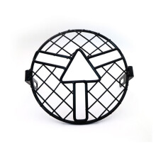 Nieuwe Motorfiets Zwarte Grill Gaas Koplamp Cover Retro Vintage Pijl Stijl Zijmontage Masker CG125 GN125