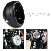 Neue 5. 75'' runde Motorrad-LED-Scheinwerfer-Montagegehäuse-Halterung für Bike Blk