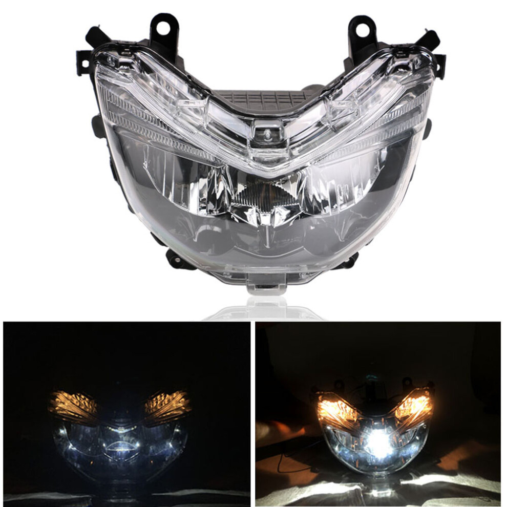 New Motorcycle Headlight Assembly Abs Turn Signal Headlamp Modified Parts For Yamaha Nmax155 2010 762179097556