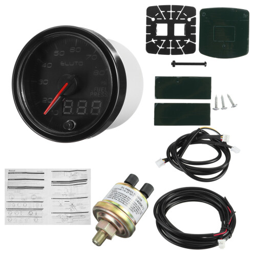 2'' 52 mm 0–80PSI 10 Farb-LED Digitaler Auto Ölstandsanzeiger mit Sensor 2
