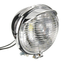 Neue 12 V Universal-Motorrad 25 LEDs Scheinwerfer Kopflampe Chromgehäuse