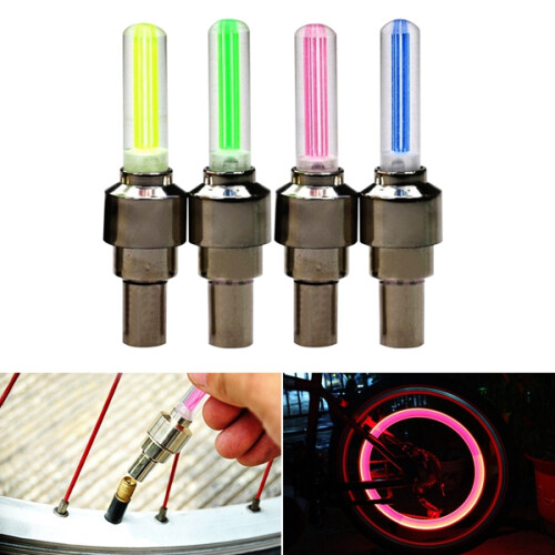 New Bike Bicycle Valve Core Flashlight LED Light Wheel Decorative Light 1