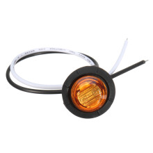 Neue 12 V/24 V Mini Rund LED Bullet Knopf Seitenmarkierungslichter Metall