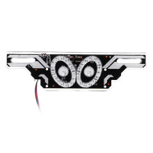 Nuovo Faro Posteriore Universale LED Decorativo Impermeabile per Moto e Scooter 12V Luci per Targa