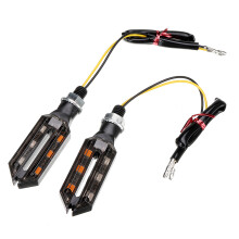 Neue 1 Paar Universelle Modifizierte Motorrad-Blinklichter Indikator Doppelseitige Tricolor